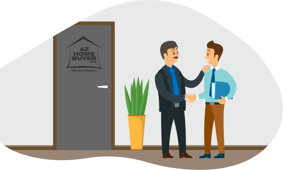 AZ Home Buyer meeting with a homeowner